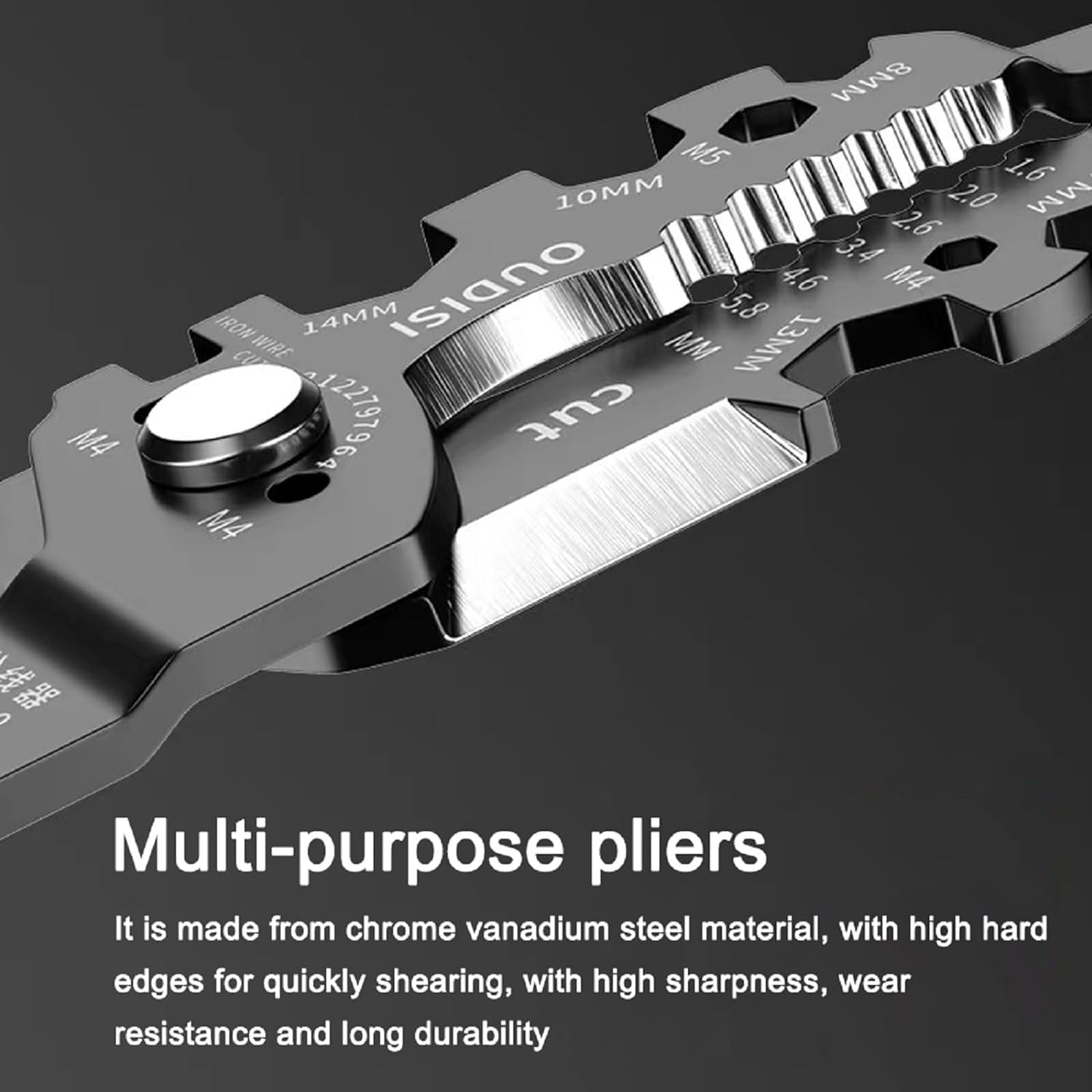 25-in-1 Multi-Functional Wire Stripper and Electrician Tool Chrome Vanadium Steel Pliers for Splitting, Breaking, Separating, Terminal Crimping, Stripping, Cable Cutting, Winding, and Clamping 25-in-1 Multi-Functional Wire Stripper and Electrician Tool Chrome Vanadium Steel Pliers for Splitting, Breaking, Separating, Terminal Crimping, Stripping, Cable Cutting, Winding, and Clamping